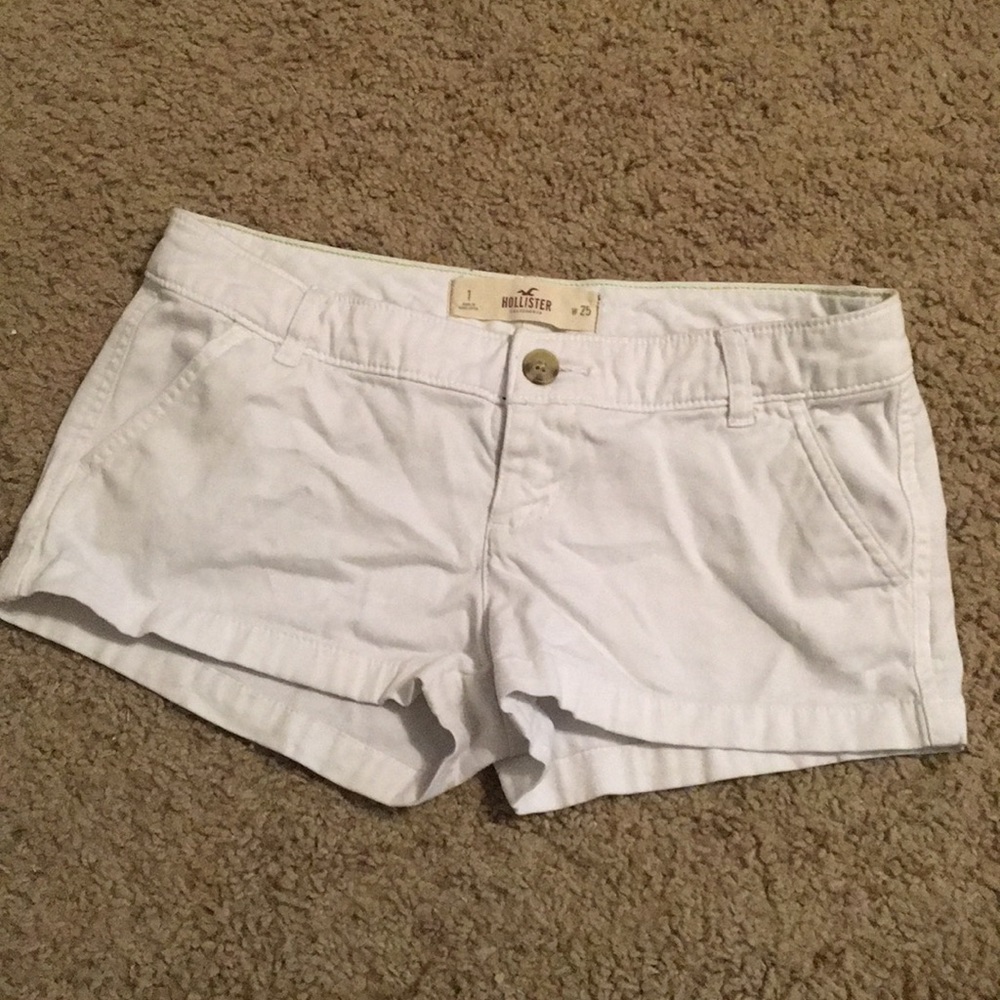 white Hollister shorts